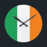 Irland Flagga Rund Klocka<br><div class="desc">Irland Flagga</div>