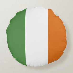 Irland flagga rund kudde