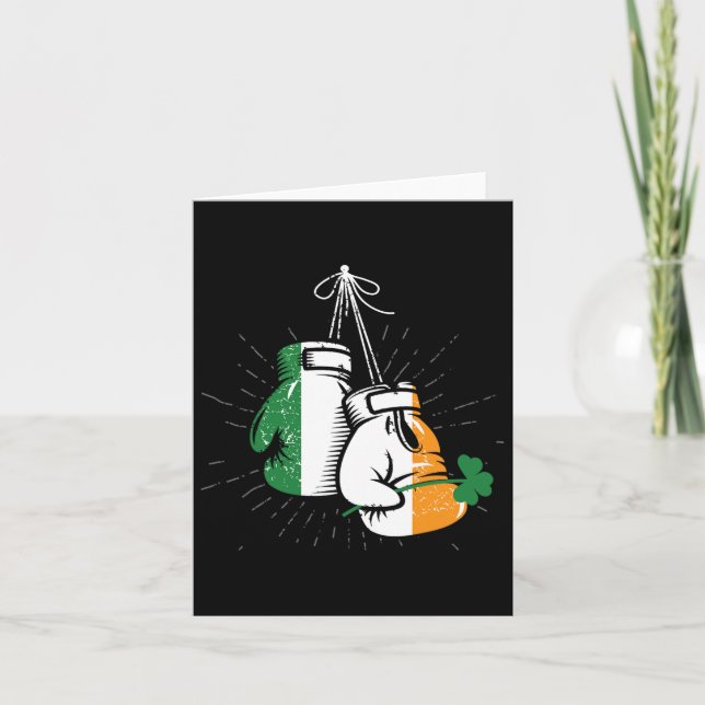 Irland Flagga Shamrock Irish Boxing Glove - Boxer Kort (Framsida)