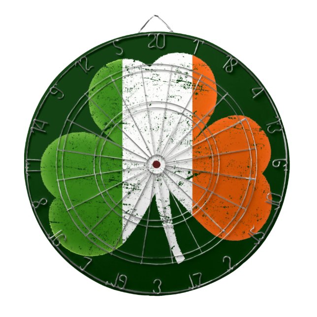 Irland Flagga Shamrock Piltavla (Framsidan)