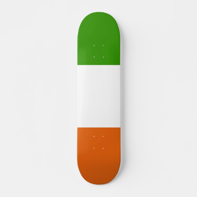 Irland flagga skateboard bräda 20,5 cm (Framsida)