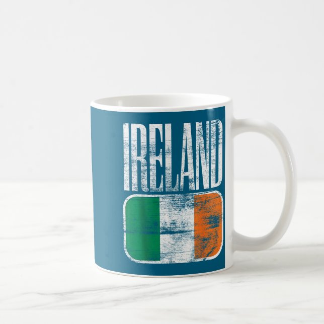 Irland Flagga Stöd  Kaffemugg (Höger)