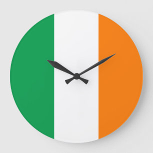Irland Flagga Stor Klocka