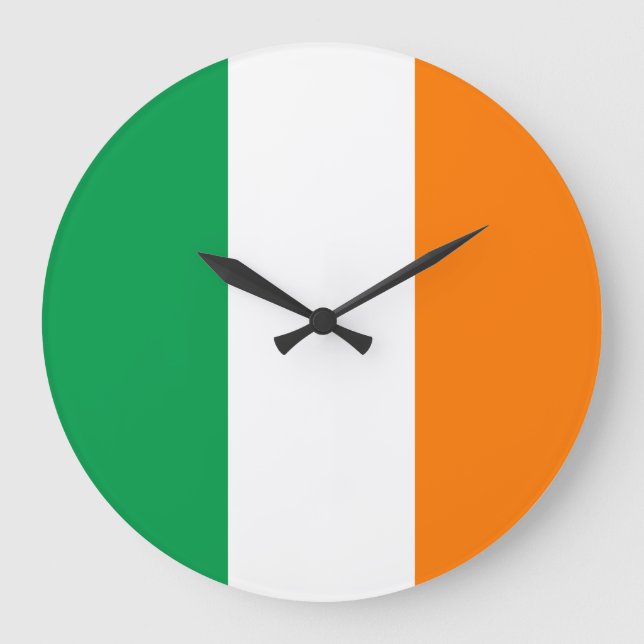 Irland Flagga Stor Klocka (Framsida)