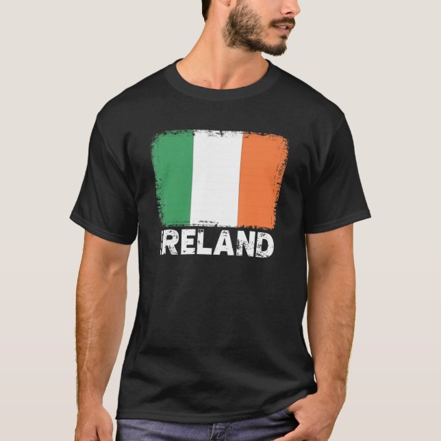Irland Flagga Support Irish People Women Manar T Shirt (Framsida)