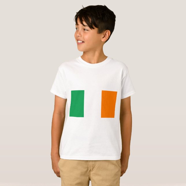 Irland Flagga T Shirt (Hel framsida)