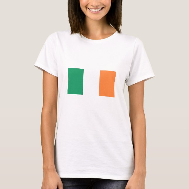 Irland Flagga T Shirt (Framsida)