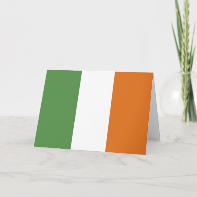 Irland flagga tack kort (Framsida)