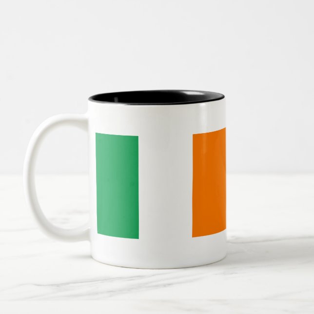 Irland Flagga Två-Tonad Mugg (Vänster)