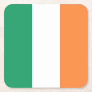 Irland Flagga Underlägg Papper Kvadrat