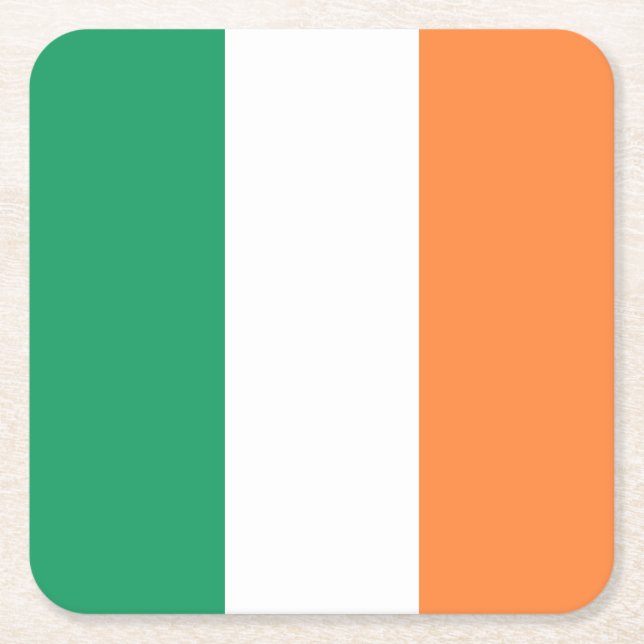 Irland Flagga Underlägg Papper Kvadrat (Framsidan)