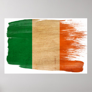 Irland flaggaaffischer poster