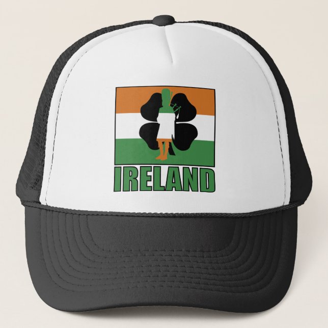 Irland flaggahatt truckerkeps (Framsida)