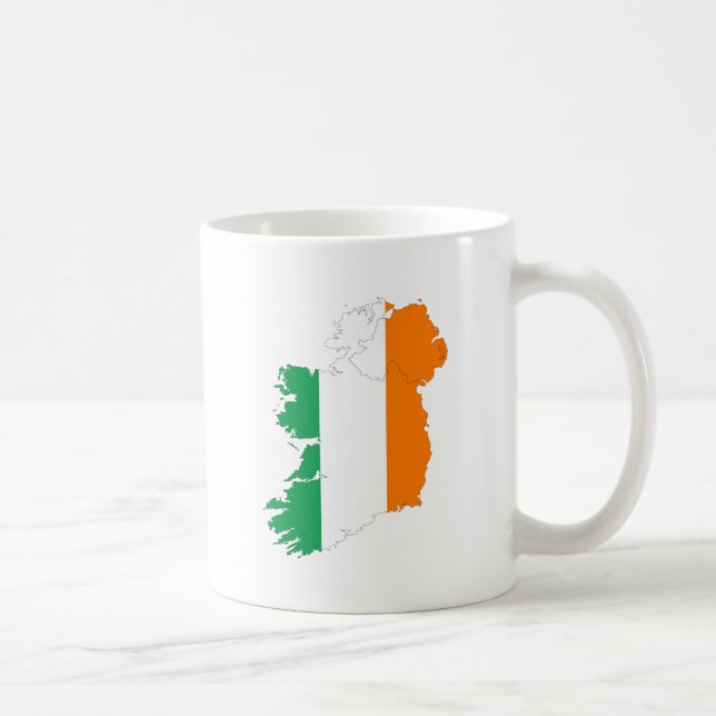 Irland flaggakarta kaffemugg (Höger)