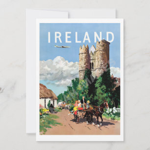 Irland Flygresor 5x7 Stor Postkort Tack Kort