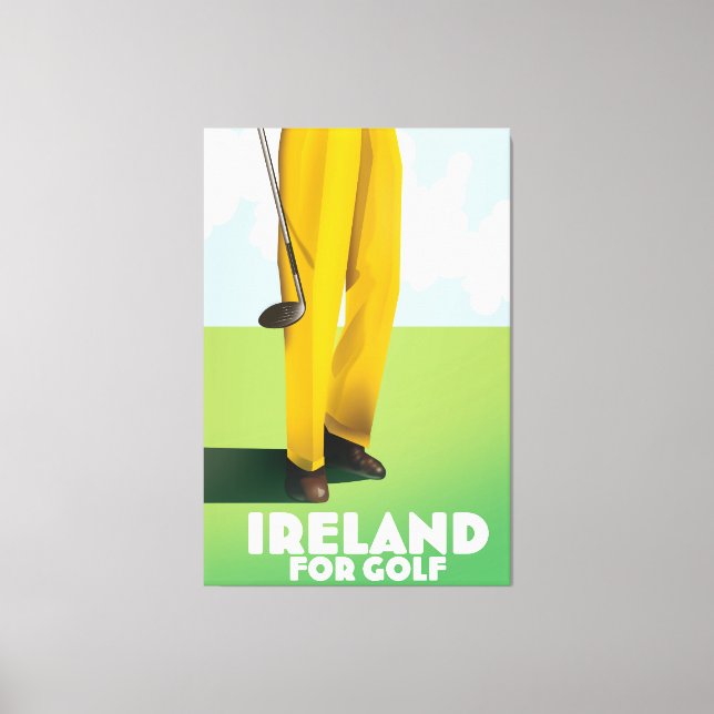 Irland för Golf Canvastryck (Framsida)