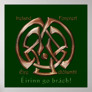 IRLAND - FÖR KVINNLIGA VäggMÖNSTER Poster