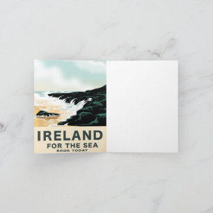 Irland "För sjön" Nautilsk reseposters Anteckningskort