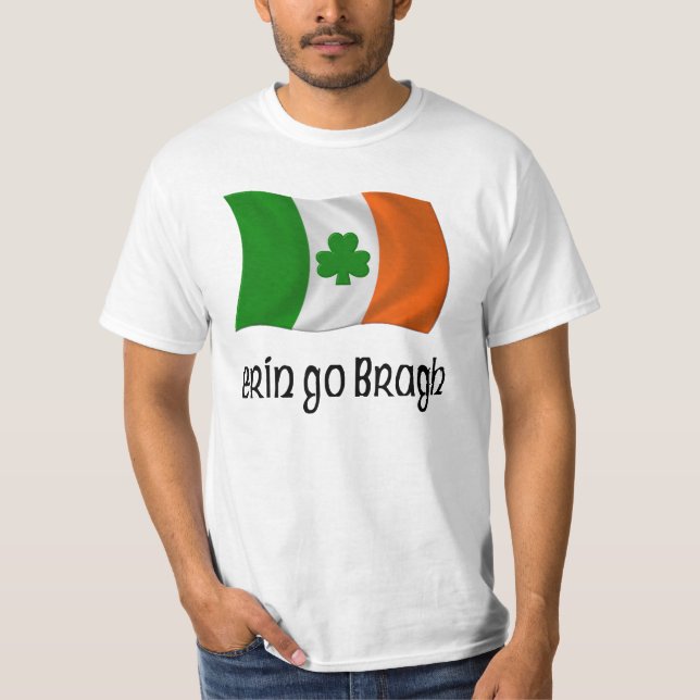 Irland Forever Erin Go Bragh Irish Sayed Tee (Framsida)