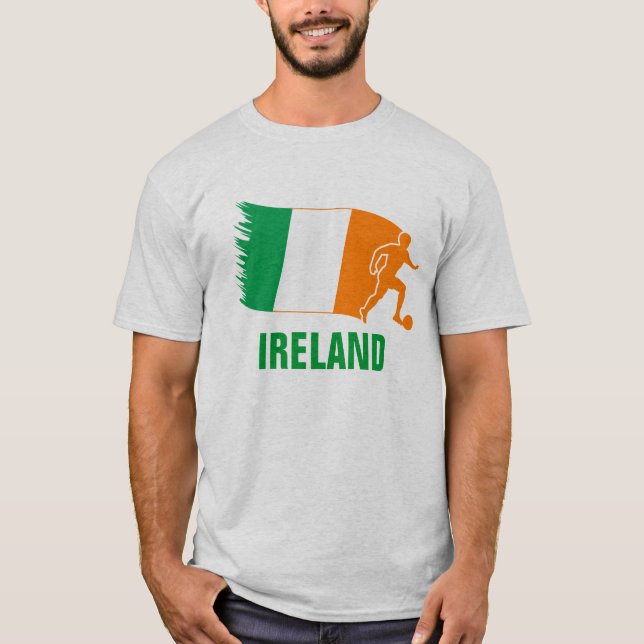 Irland fotbollflagga t-shirt (Framsida)