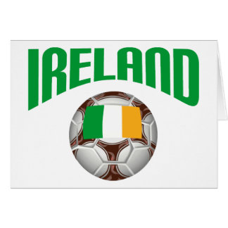 Irland fotbollfotboll hälsningskort