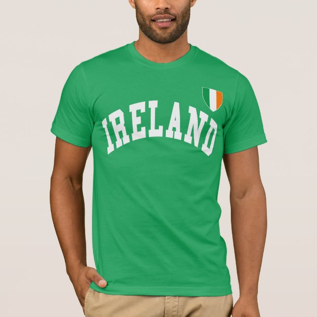 Irland fotbollJersey stil T Shirt (Framsida)