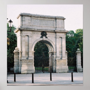 Irland, Fusiliers Arch Stephens Grönt Dublin Poster
