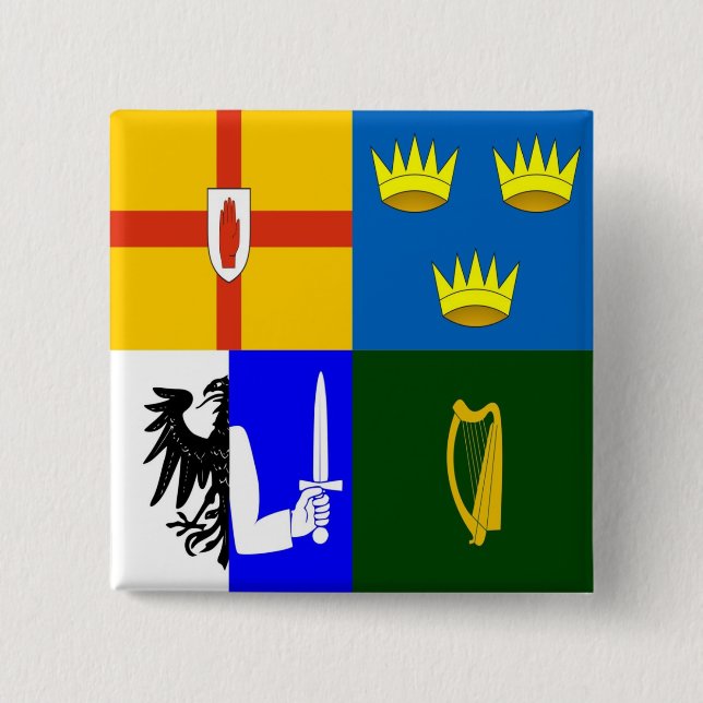 Irland Fyra provinser Knapp (Framsida)