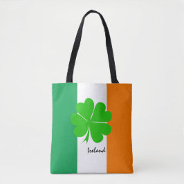 Irland & fyrklövrare, Irish flagga/sport fläkt Tygkasse