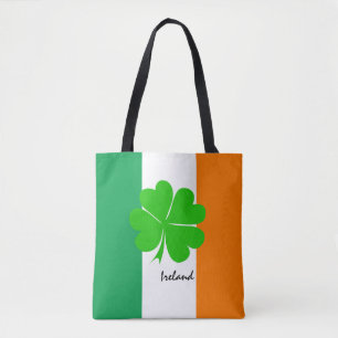 Irland & fyrklövrare, Irish flagga/sport fläkt Tygkasse