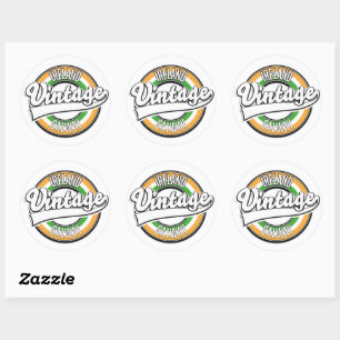 irland Galway vintage logotyp Runt Klistermärke