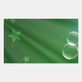 Irland Grönt Mönster Art Peace Kärlek Destiny Rektangulärt Klistermärke