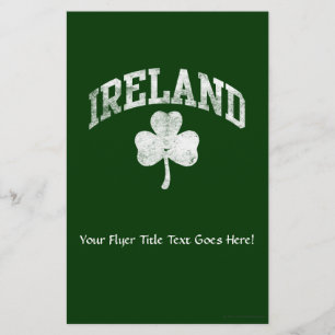 Irland, Grunge Varsity Stil Flygblad