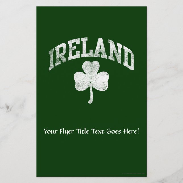 Irland, Grunge Varsity Stil Flygblad (Framsidan)