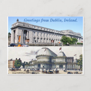 Irland Hälsning - Nationalkonserten Hall Dublin Vykort