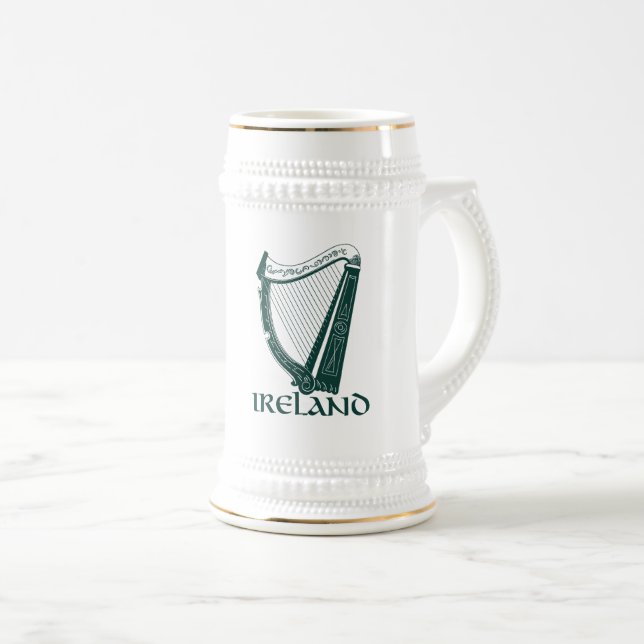 Irland harpadesign, irländsk harpa sejdel (Framsida höger)