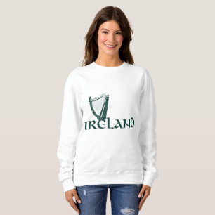 Irland harpadesign, irländsk harpa t-shirt