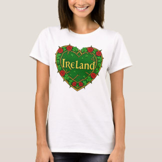 Irland Hjärtan och rosor T Shirt