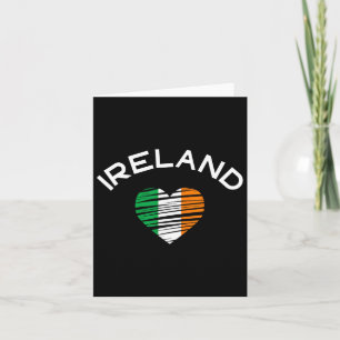 Irland Hjärtat St Patricks Stolta Irländska Flagga Kort