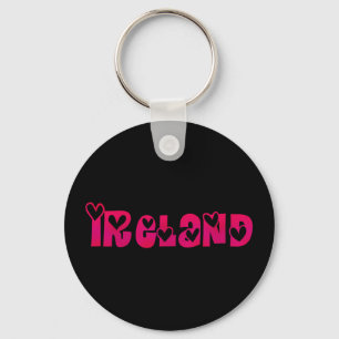 Irland i Hearts Nyckelring