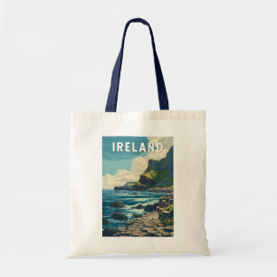 Irland Illustration Resa Konst Vintage Tygkasse