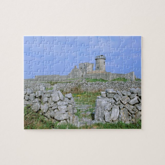 Irland, Inishmore, Aranöarna, Dun Aengus Fort Pussel (Horisontell)