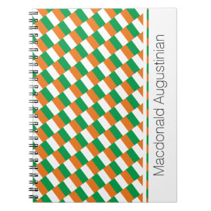 IRLAND Irish Flagga Anpassningsbar Patriotic Anteckningsbok