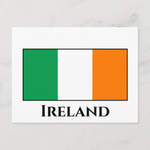Irland (Irish) Flagga Vykort