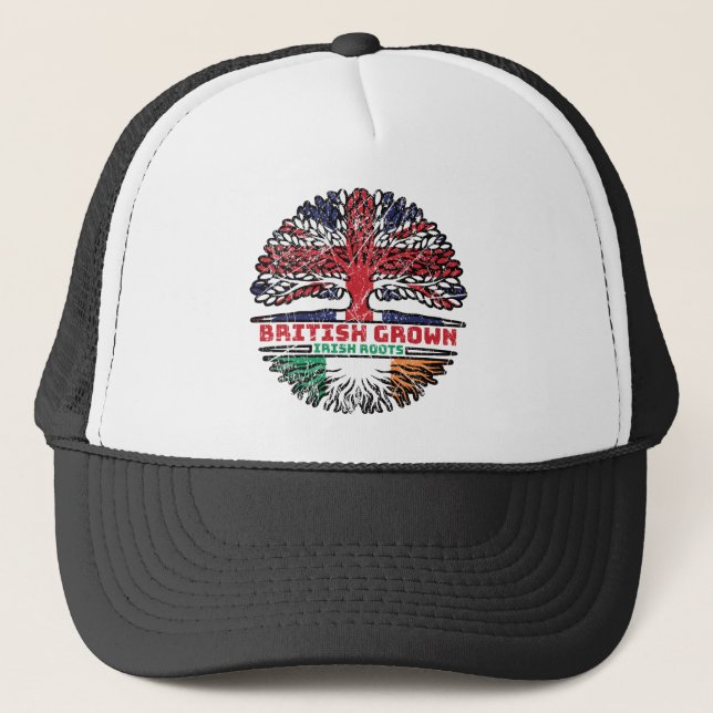 Irland Irish Förenade kungariket British Träd Root Keps (Framsida)