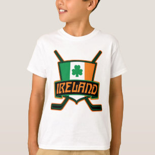 Irland Irish Ice Hockey Logotyp Tee