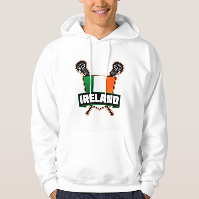 Irland Irish Lacrosse Tröja Med Luva (Framsida)