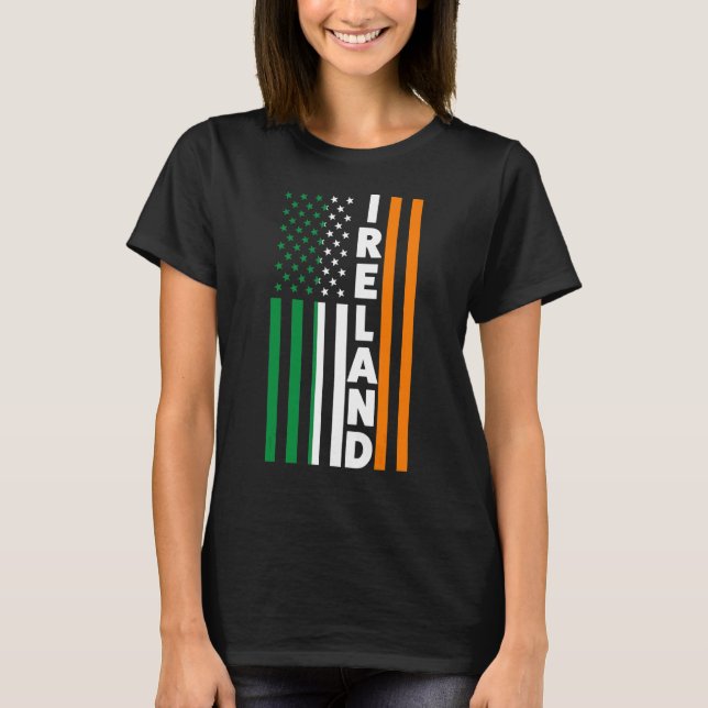 Irland Irland Irish Flagga T Shirt (Framsida)