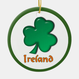 Irland irländareShamrock Julgransprydnad Keramik