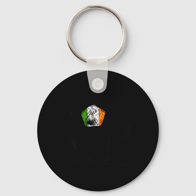 Irland Irländska Eire Flagga Design På Fotbollströ Nyckelring (Framsida)